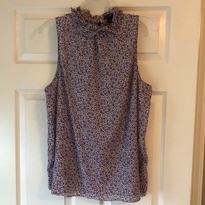 GAP Silk Cotton Sleeveless Floral Top
